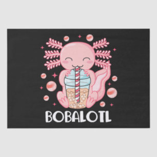 Funny Axolotl Bubble Tea Tissue Paper