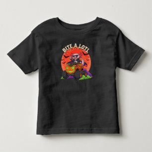 Funny Axolotl Dracula Halloween Monster Truck Toddler T-shirt