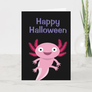 Funny Axolotl Illustration Card