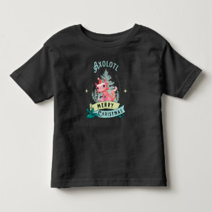 Funny Axolotl Merry Christmas Toddler T-shirt