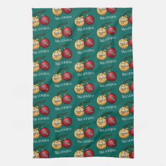 Funny Baa Humbug Sheep Christmas Cartoon Pattern Kitchen Towel