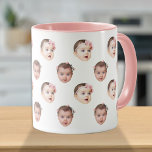 Funny Baby Kids Family Face 2 Photos Mug<br><div class="desc">You have to cut out the face of your photo with transparent background. And make sure the photo is cropped tightly to the object/face. If you have any problem editing your photo, i can do it for you. Before placing an order, you have to send your photo to my email...</div>