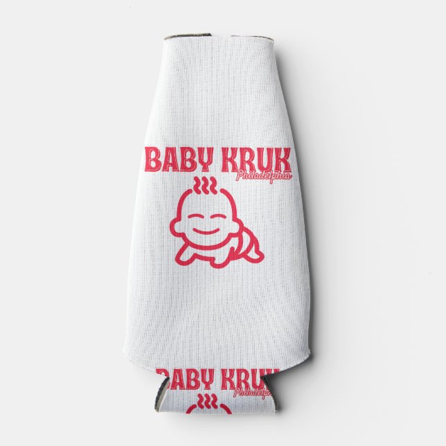 Funny Baby Kruk Philadelphia Premium  Bottle Cooler (Front)