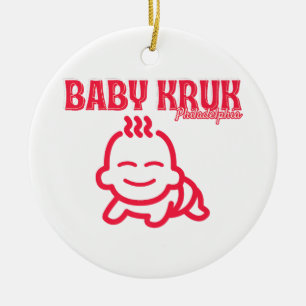 Funny Baby Kruk Philadelphia Premium Ceramic Ornament