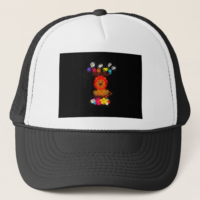 Funny Baby Lion King: Hakuna Matata Art Design Trucker Hat (Front)