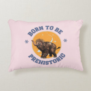 Funny Baby Mammoth Prehistoric Birthday Accent Pillow