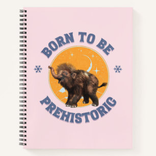 Funny Baby Mammoth Prehistoric Birthday Notebook