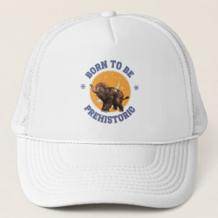 Funny Baby Mammoth Prehistoric Birthday Trucker Hat