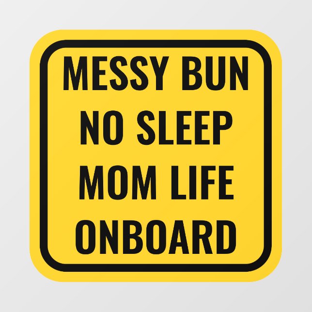 Funny Baby On Board Alternative Car Window Decal (Sheet)