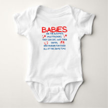 Funny Baby Qoutes Gift Baby Bodysuit