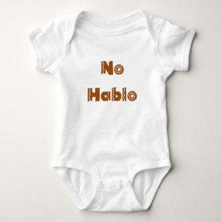 Funny Baby Romper Spanish No Hablo