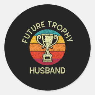 Funny Bachelor Party Future Husband Men's Groom Tr Classic Round Sticker