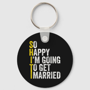 Funny Bachelor Party Groom Shirt1 Keychain