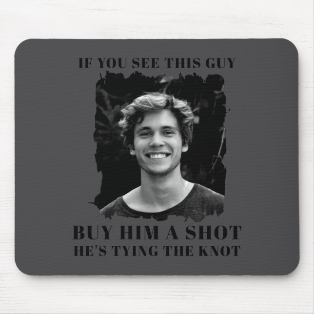 Funny Bachelor Party Mens  Mouse Pad (Front)