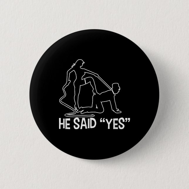 Funny Bachelor Party Saying Groom Bride Wedding Ce 2 Inch Round Button (Front)