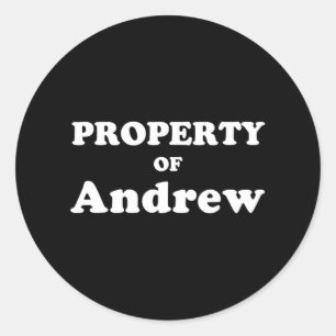 Funny Bachelorette Gifts For Bride Property Of And Classic Round Sticker
