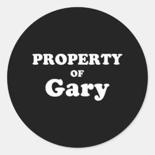 Funny Bachelorette Gifts For Bride Property Of Gar Classic Round Sticker