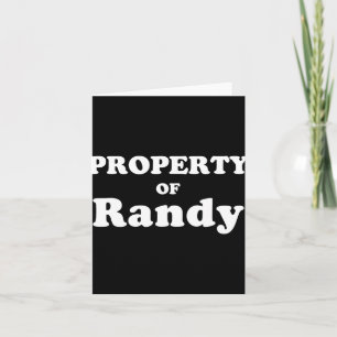Funny Bachelorette Gifts For Bride Property Of Ran Card