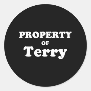 Funny Bachelorette Gifts For Bride Property Of Ter Classic Round Sticker