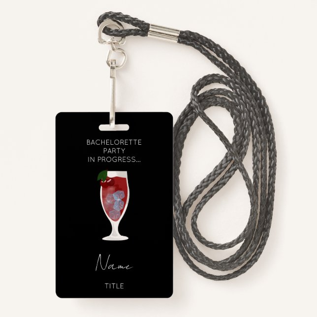 Funny Bachelorette Party Girls Weekend  Badge (Front with Lanyard)