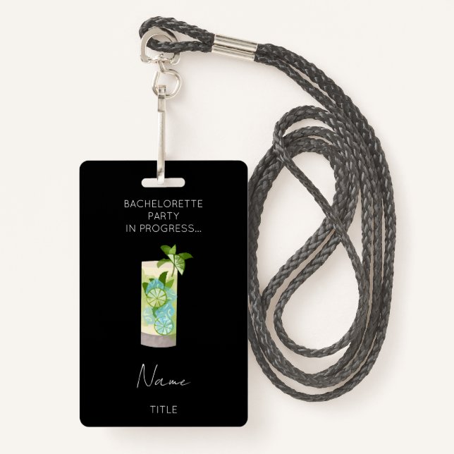 Funny Bachelorette Party Girls Weekend  Badge (Front with Lanyard)