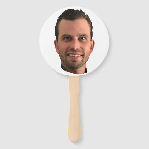 Funny Bachelorette Party Groom Picture Photo  Hand Fan
