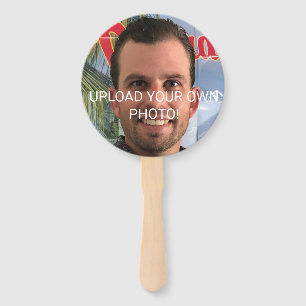 Funny Bachelorette Party Groom Picture Photo  Hand Hand Fan