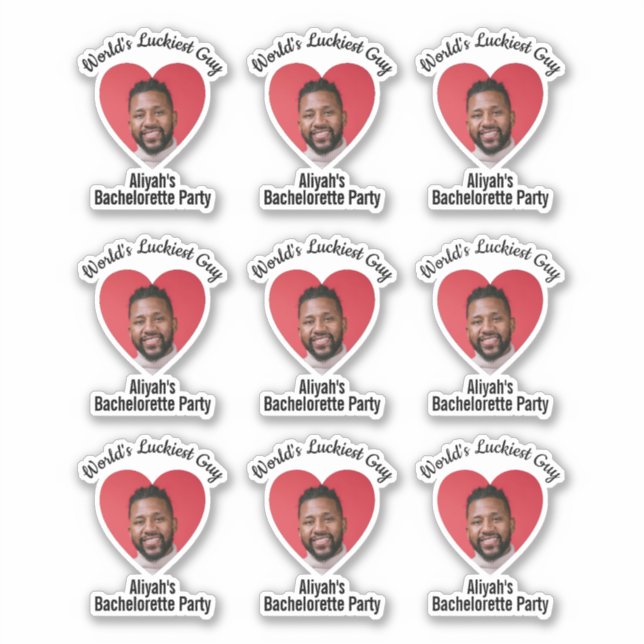 Funny Bachelorette Party Groom's Face  (Front)