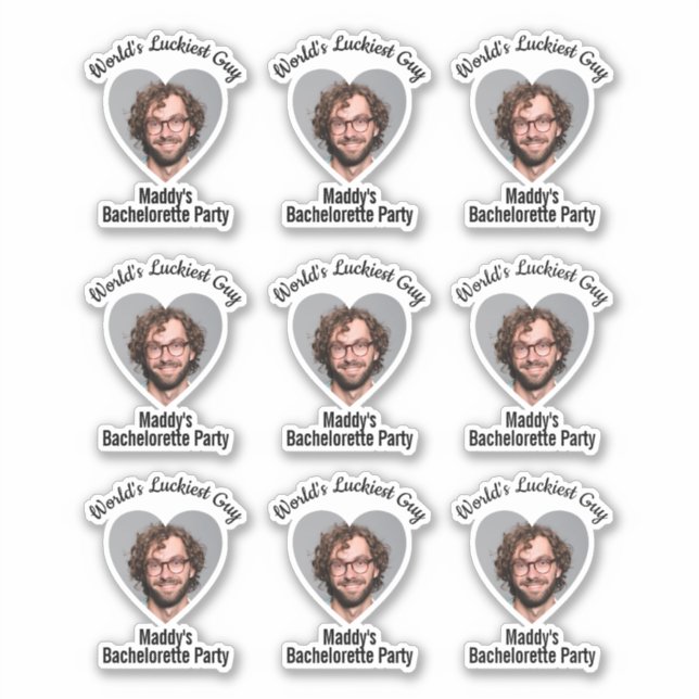 Funny Bachelorette Party Groom's Face Favour (Front)