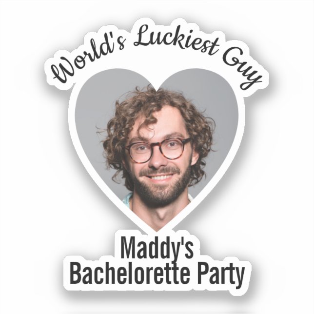 Funny Bachelorette Party Groom's Face Individual (Front)