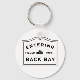 Funny Back Bay Filled In  Keychain