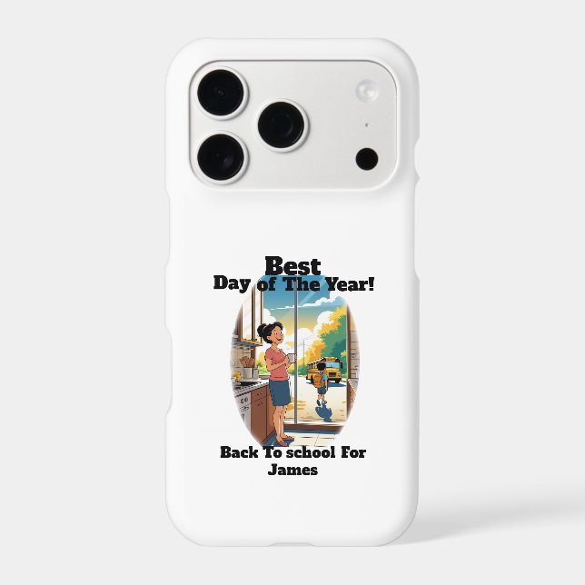 Funny Back to School Custom Name Mom Coffee  (Back)