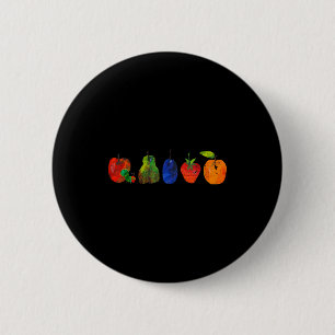Funny Back To School Cute Hungry Lover Fruits Teac 2 Inch Round Button
