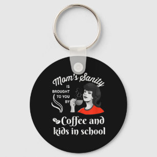 Funny Back To School Humour Mom_teachers- First Da Keychain