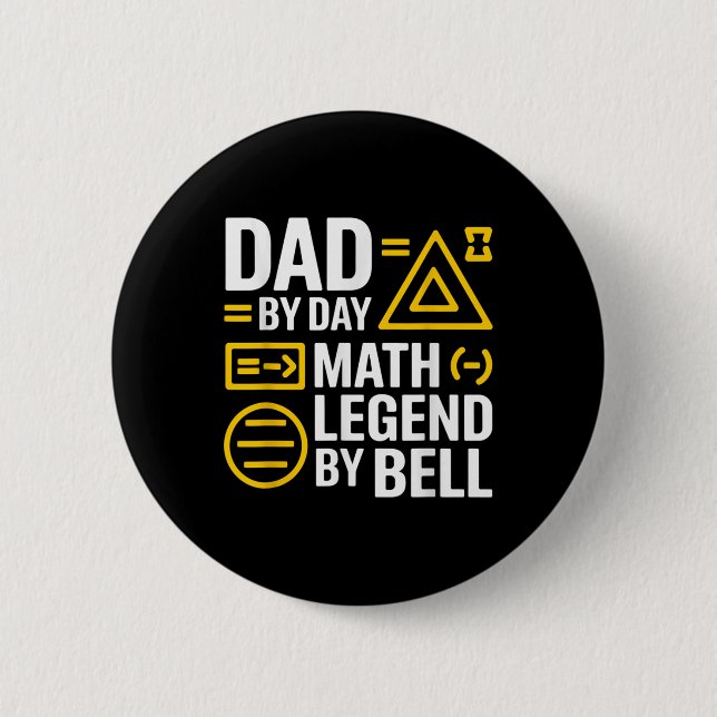 Funny Back To School Mathematics Lover Algebra Tea 2 Inch Round Button (Front)