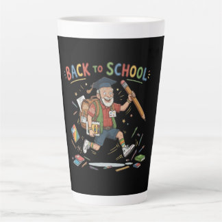 Funny Back to School Senior Student Latte Mug