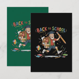 Funny Back to School Senior Student Thank You Card