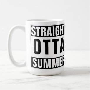 Funny Back to School Straight Outta Summer Humour Coffee Mug
