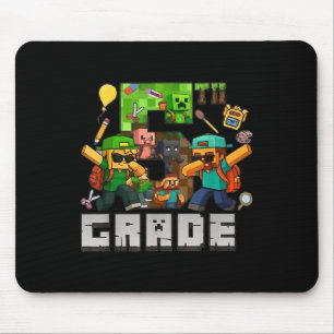 Funny Back To School Tee 5th Grade Dabbing Gamers  Mouse Pad