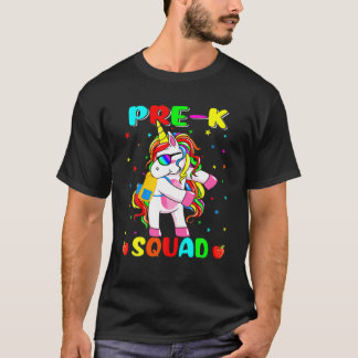 Funny Back To School Unicorn Dabbing Boys Kids Gir T-Shirt