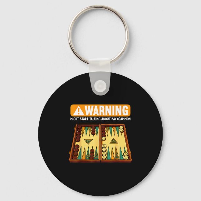 Funny Backgammon  Keychain (Front)
