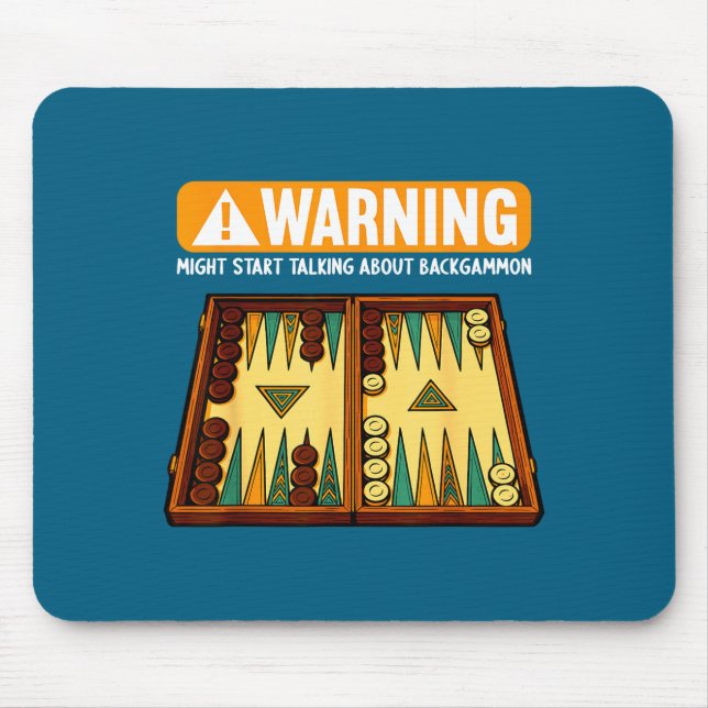Funny Backgammon  Mouse Pad (Front)