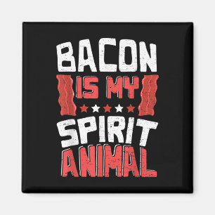 Funny Bacon_ Bacon Is My Spirit Animal - Bbq Magnet