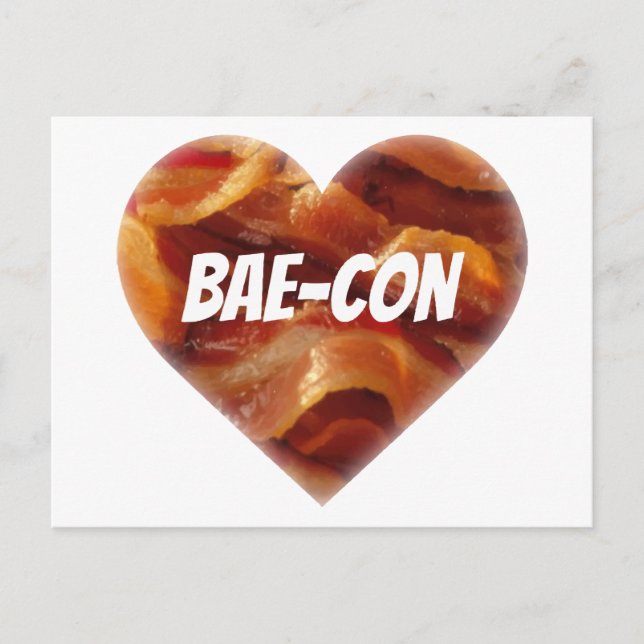 Funny Bacon Humour Postcard (Front)