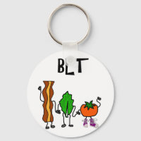 Funny Bacon, Lettuce, and Tomato Cartoon