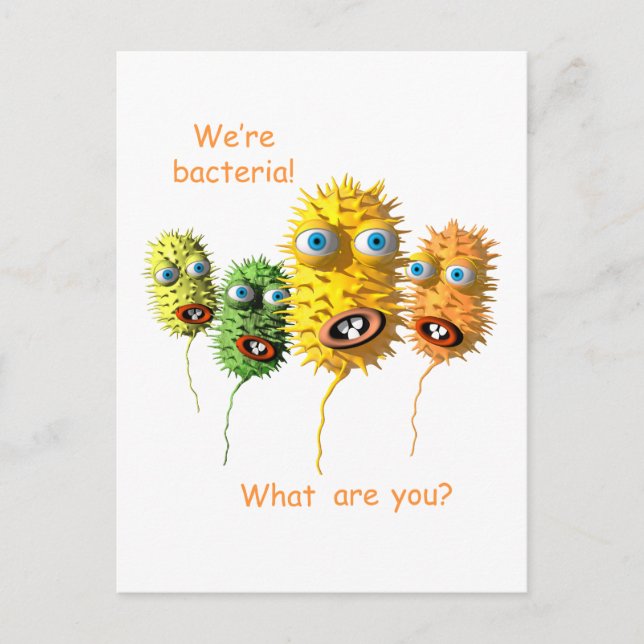 Funny Bacteria Postcard (Front)