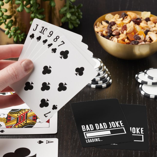 Funny Bad Dad Joke Loading Playing Cards (In Situ)