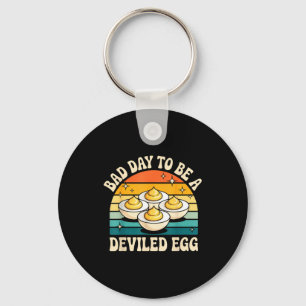 Funny Bad Day To Be A Deviled Egg Meme  Keychain