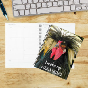 Funny Bad Hair Chicken Meme Planner
