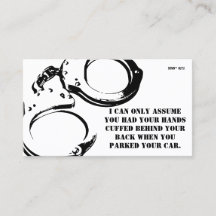 Funny Bad Parking Note